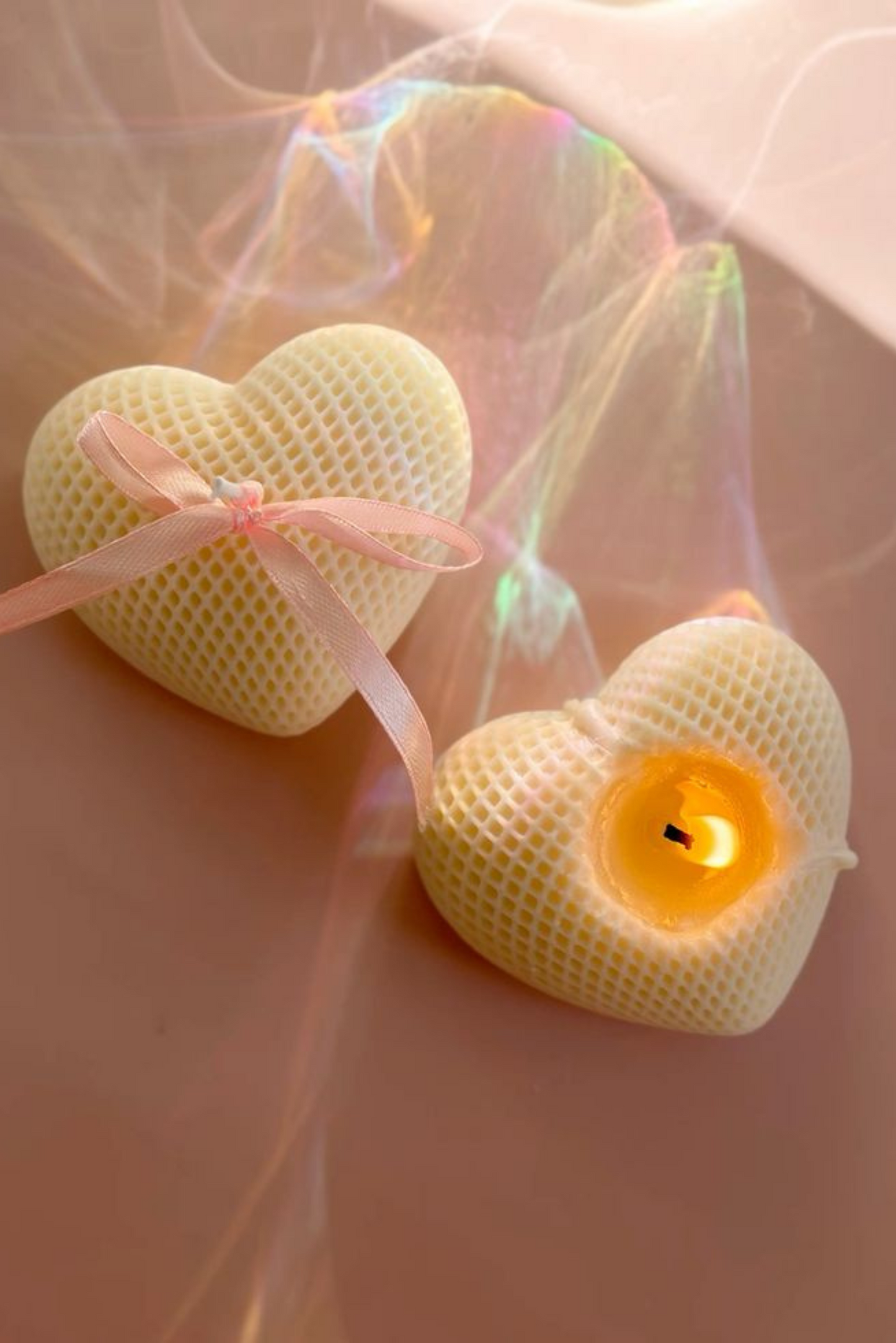 ETERNAL | Woven Heart Candle | Set of 20