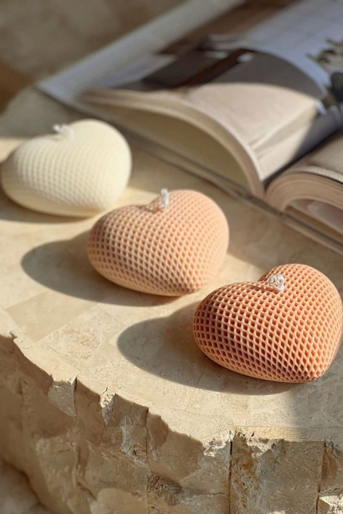 ETERNAL | Woven Heart Candle | Set of 20