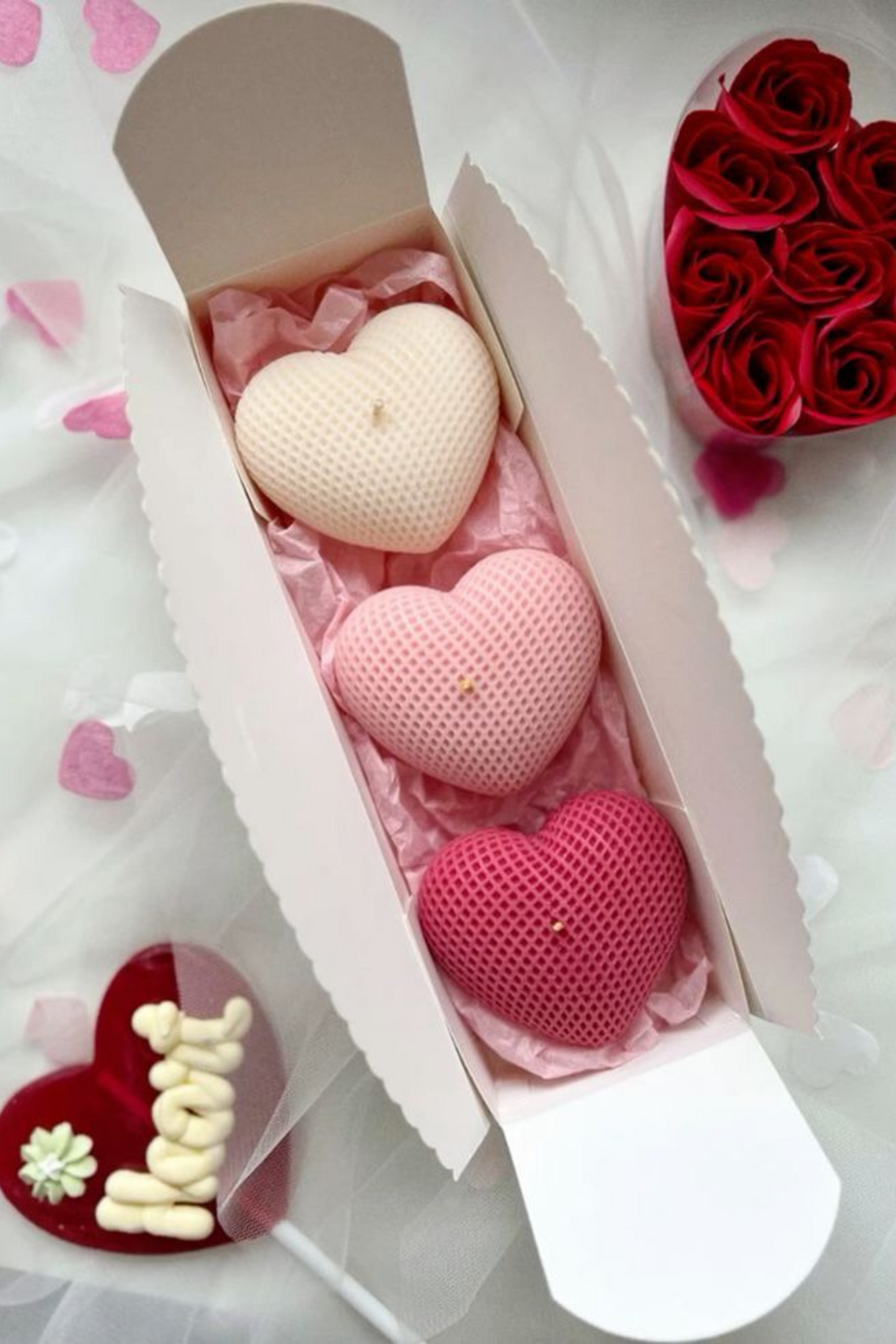 ETERNAL | Woven Heart Candle | Set of 20