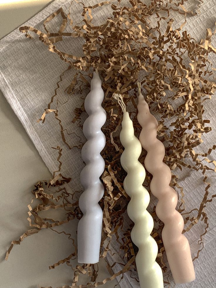 TWISTED DREAMS | Handcrafted Spiral Scented Candle - Set of 3