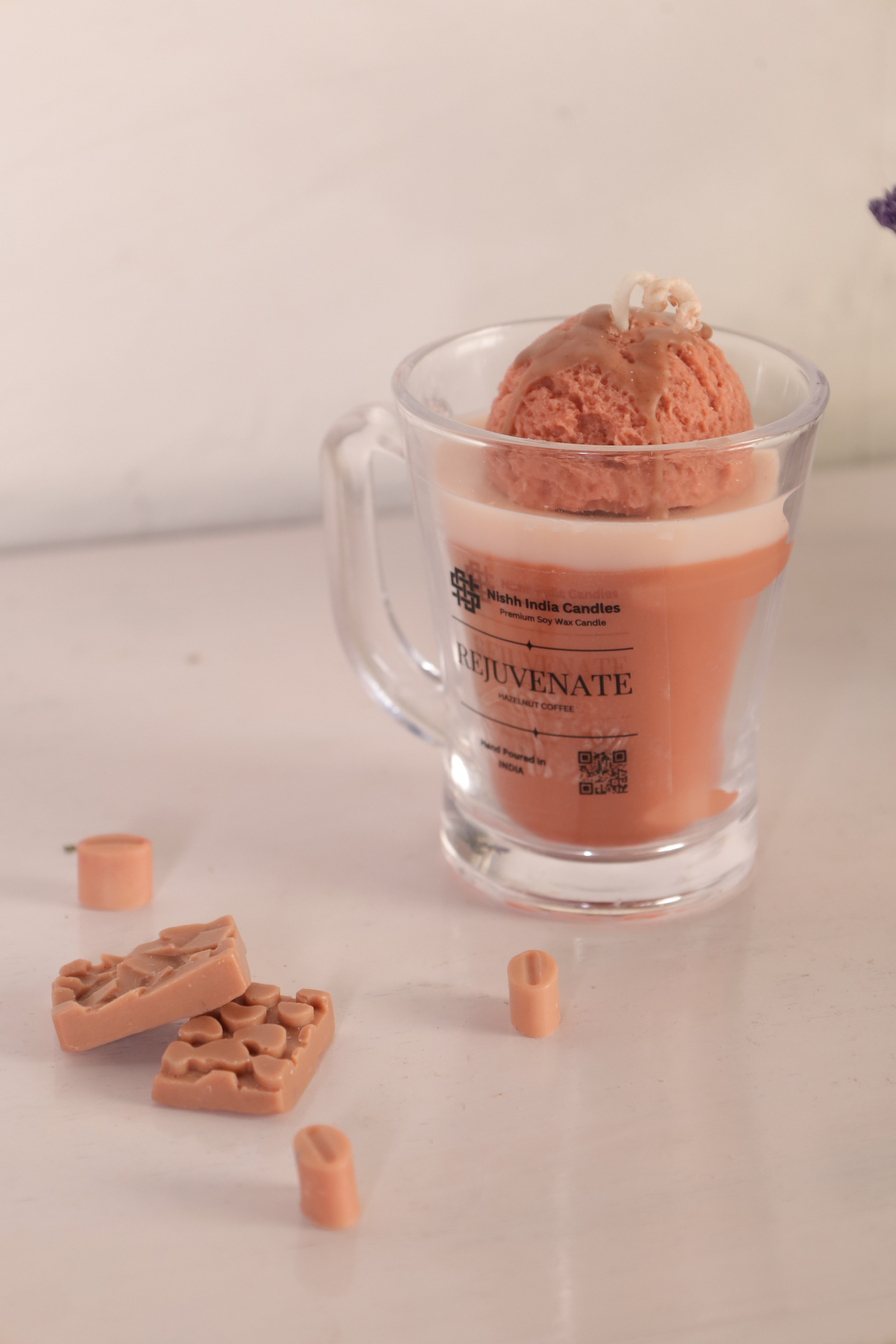 HAZELNUT SCOOP Handcrafted Coffee Candle - Scented