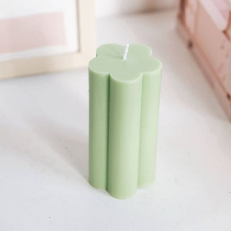 BLOSSOM | Handcrafted Flower Pillar Scented Candle - Set of 2
