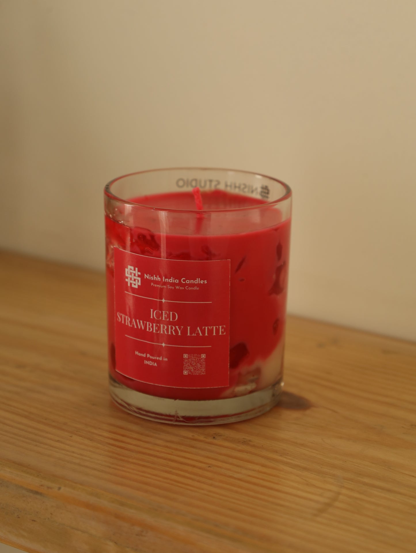 STRAWBERRY LATTE | Handcrafted Iced STRAWBERRY Latte Scented Candle