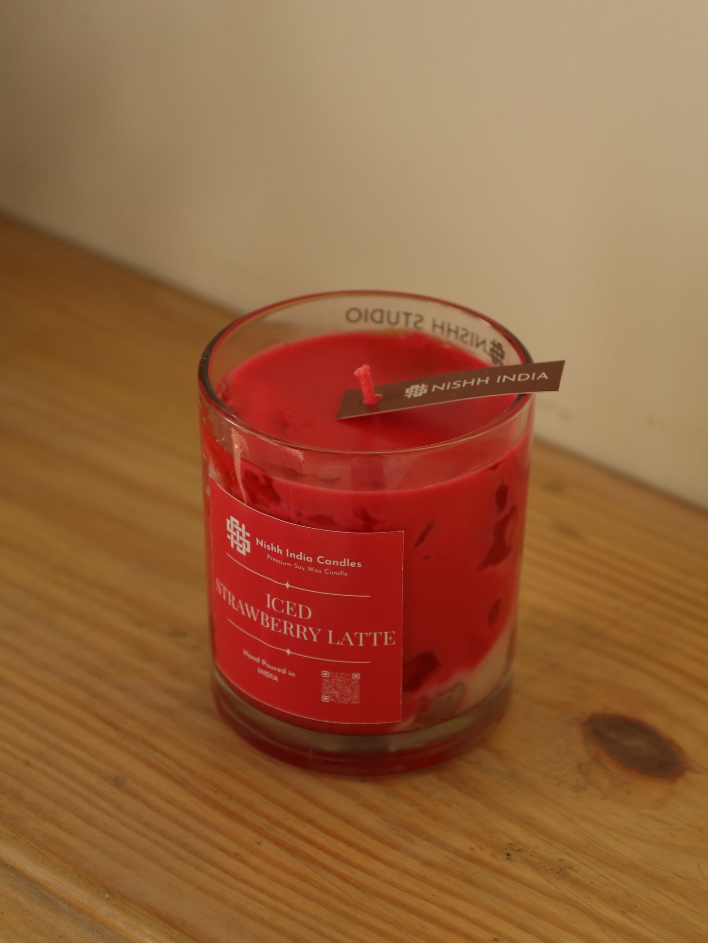 STRAWBERRY LATTE | Handcrafted Iced STRAWBERRY Latte Scented Candle
