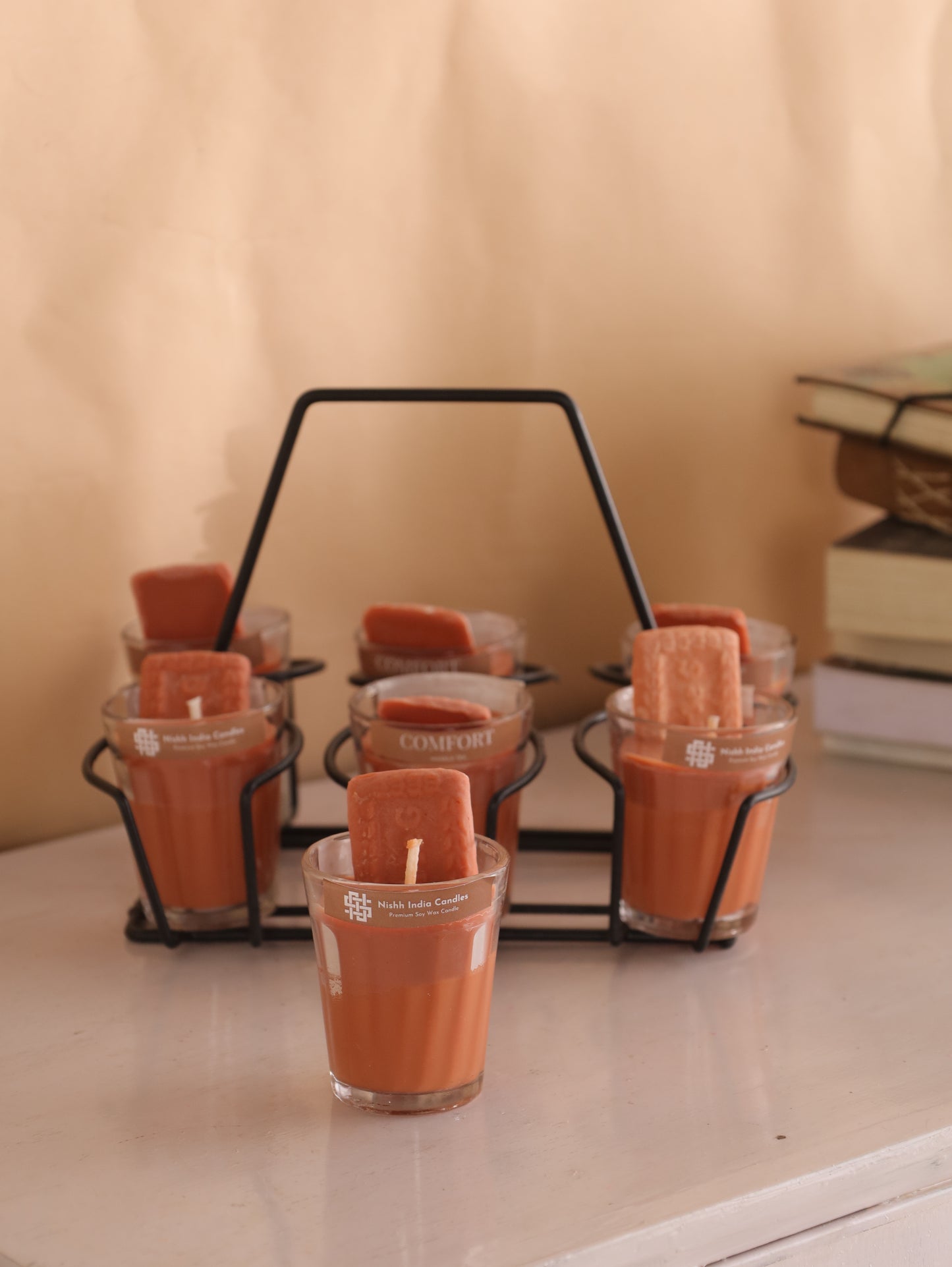 KADAK MASALA CHAI with Parle-G Biscuit scented Candle.