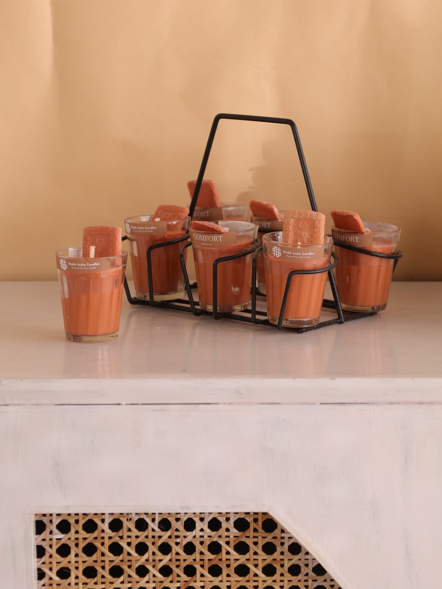 KADAK MASALA CHAI with Parle-G Biscuit scented Candle.