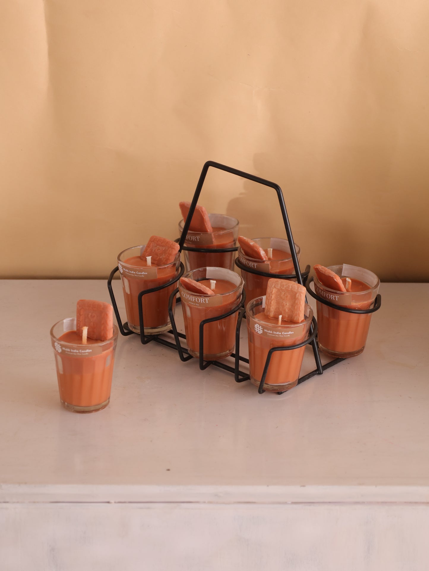KADAK MASALA CHAI with Parle-G Biscuit scented Candle.