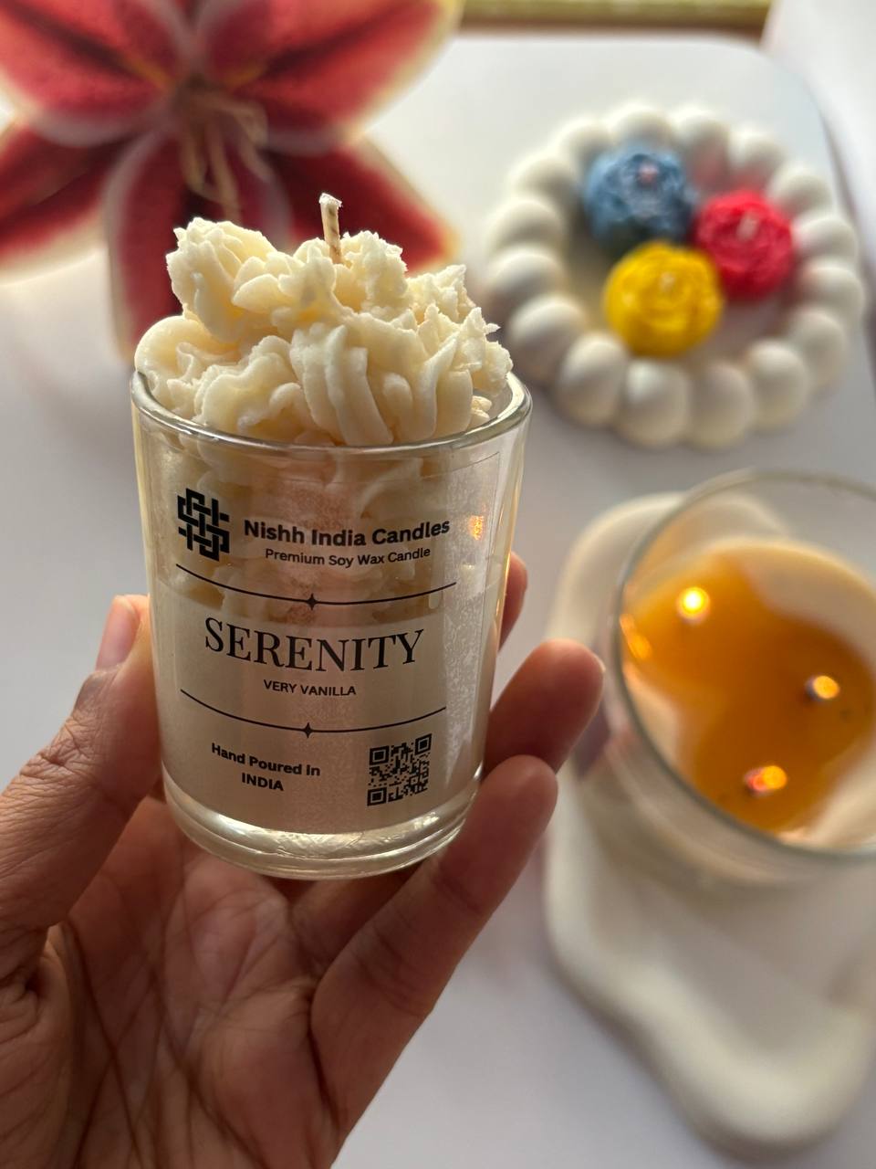 FROSTED FLAME | Handcrafed Whipped Scented Candle