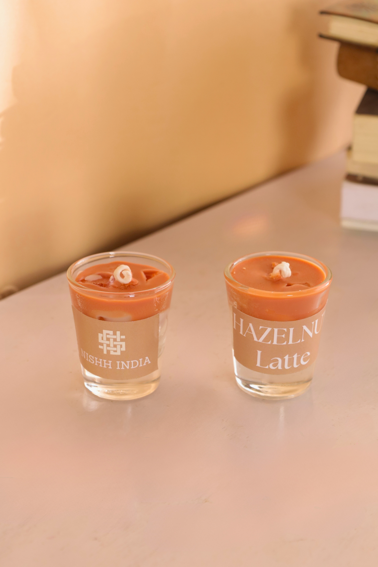 HAZELNUT LATTE | Handcrafted Iced Coffee Scented Candle in Shot Glass