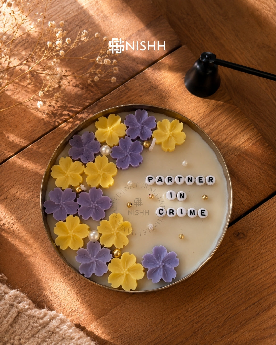 Luxury Rakhi Gift Hamper for Brother & Sister | Handmade Scented Candle Gift Box with Chocolate, Wax Sachet & Designer Rakhi