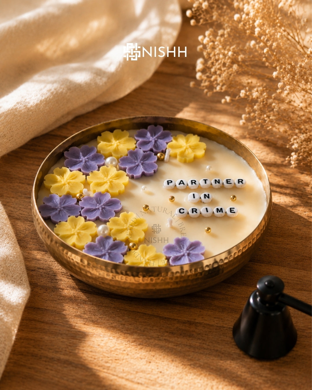 Luxury Rakhi Gift Hamper for Brother & Sister | Handmade Scented Candle Gift Box with Chocolate, Wax Sachet & Designer Rakhi