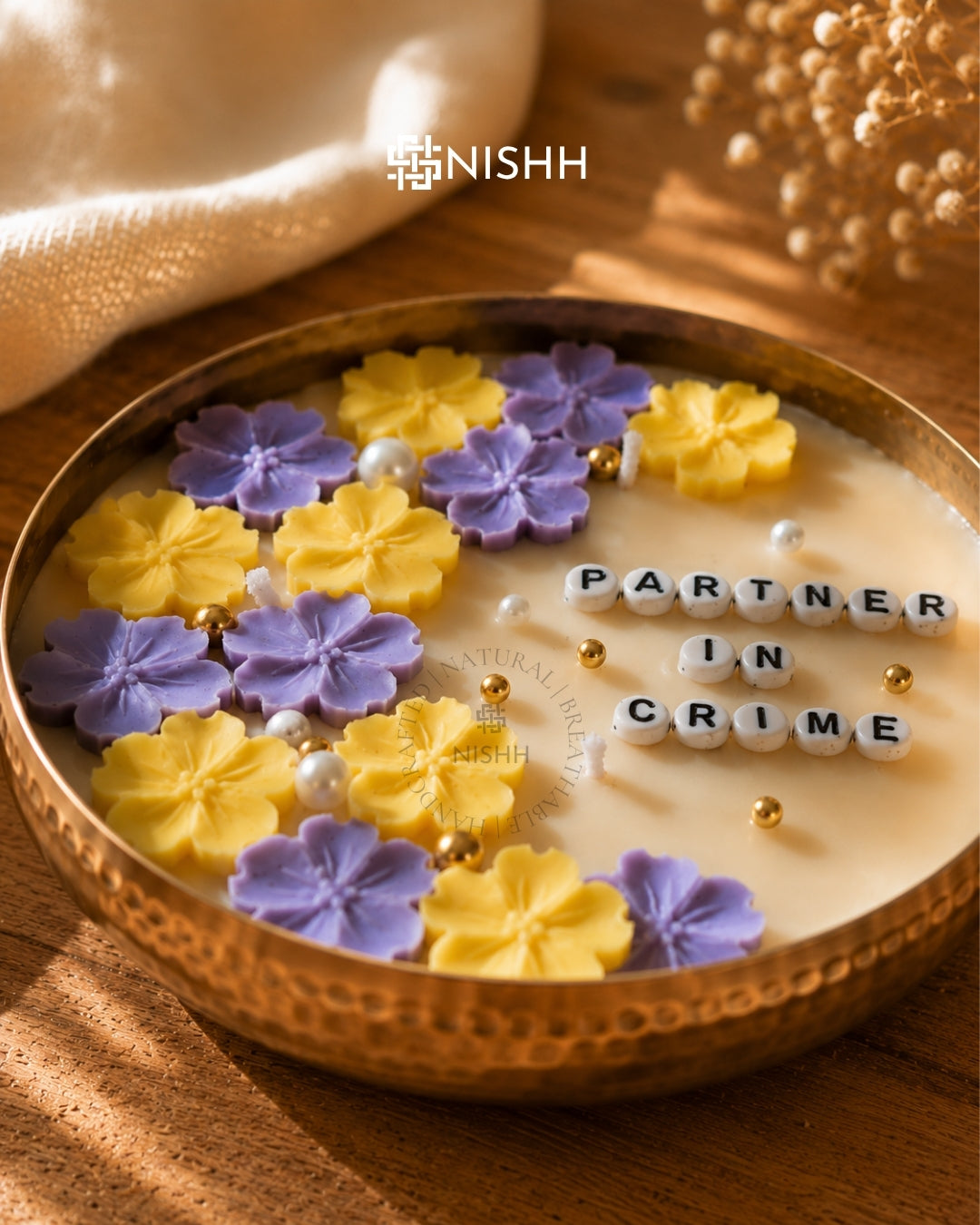 Luxury Rakhi Gift Hamper for Brother & Sister | Handmade Scented Candle Gift Box with Chocolate, Wax Sachet & Designer Rakhi