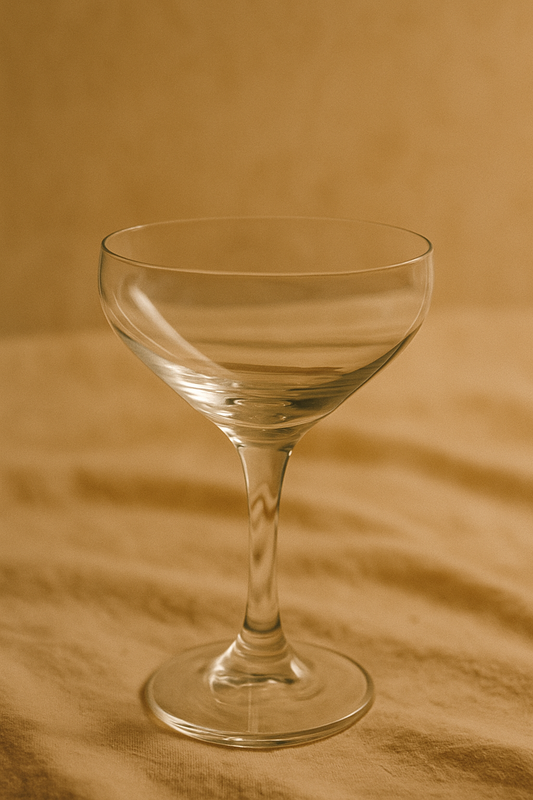 Classic Coupe Martini Saucer Glass – Set of 6 - Elegant Cocktail Glass for Home Bar & Gifting