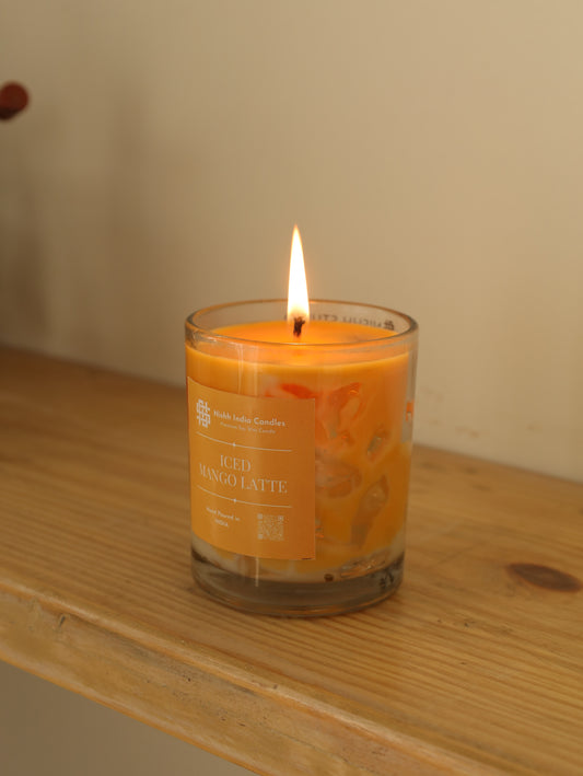 MANGO LATTE | Handcrafted Iced MANGO Latte Scented Candle