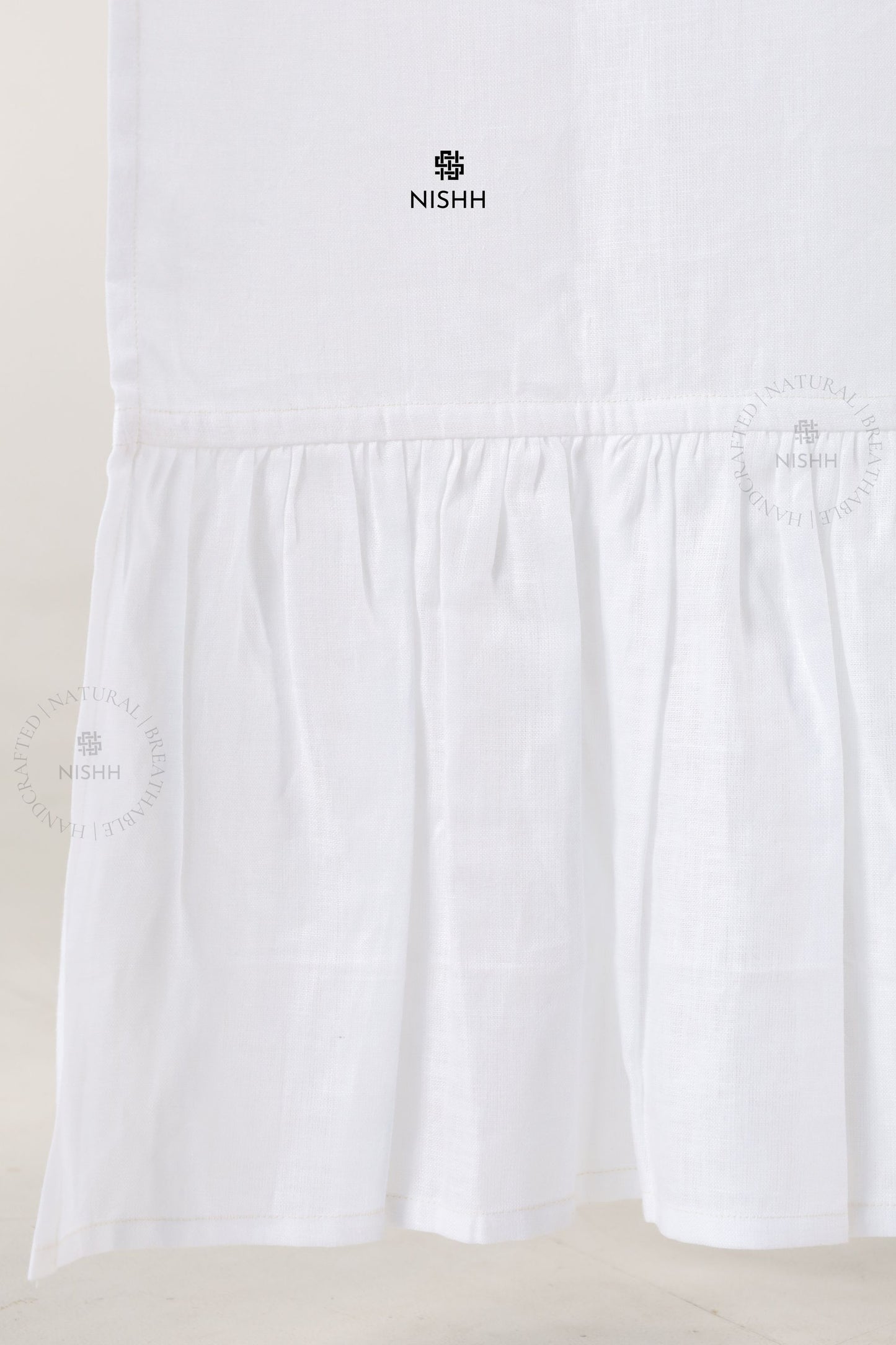 Minimal linen drapes for bedroom, custom made Élan curtains offering calm light filtering and graceful fall