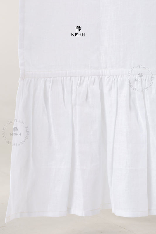 Minimal linen drapes for bedroom, custom made Élan curtains offering calm light filtering and graceful fall