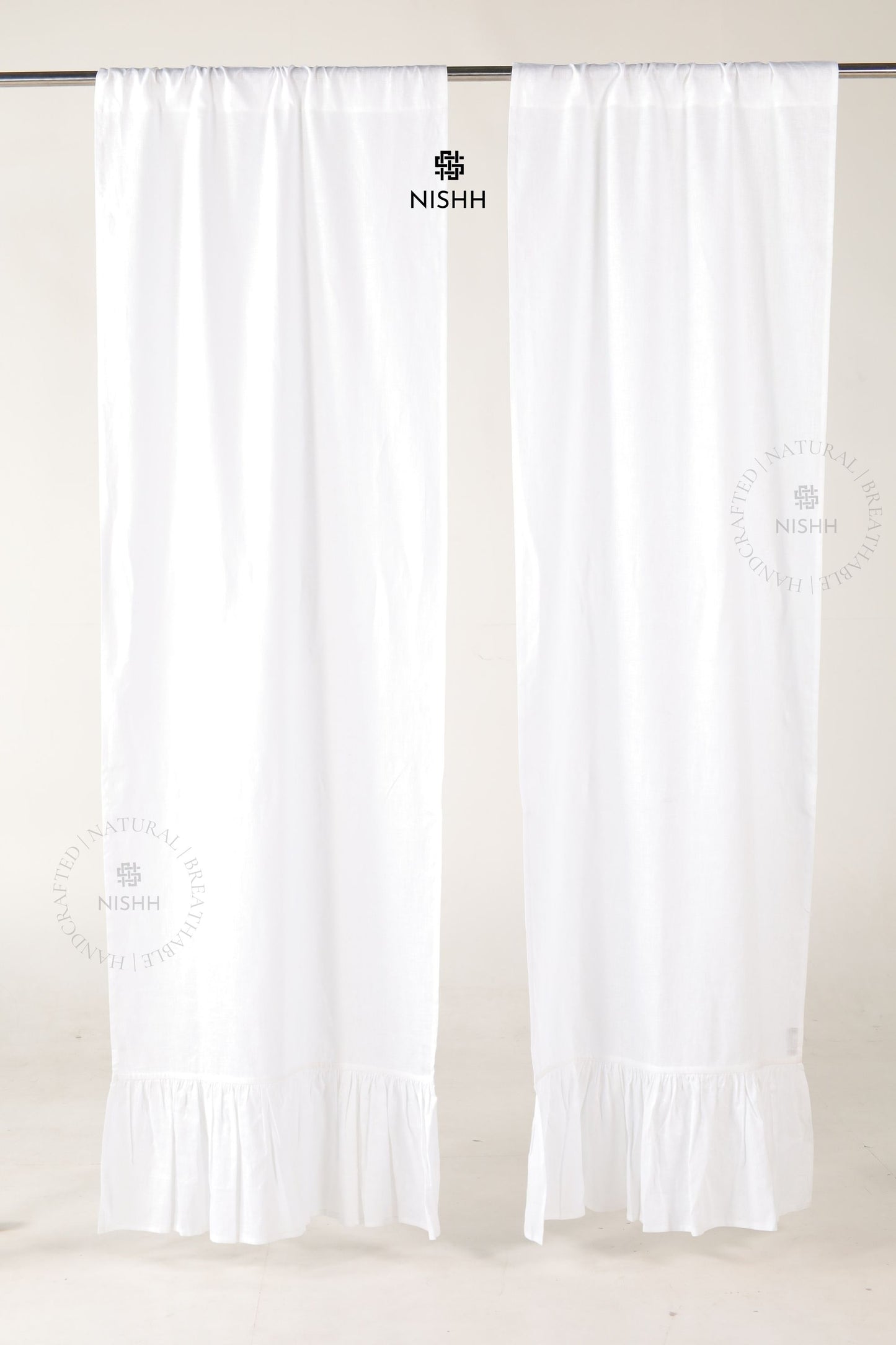 Luxury linen curtains for living room, Élan linen drapes with understated elegance and natural linen texture