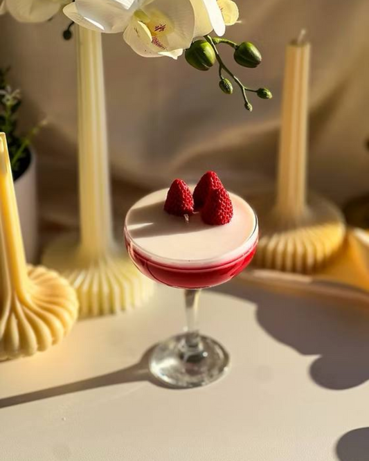 Handcrafted Strawberry Martini scented candle by Nishh