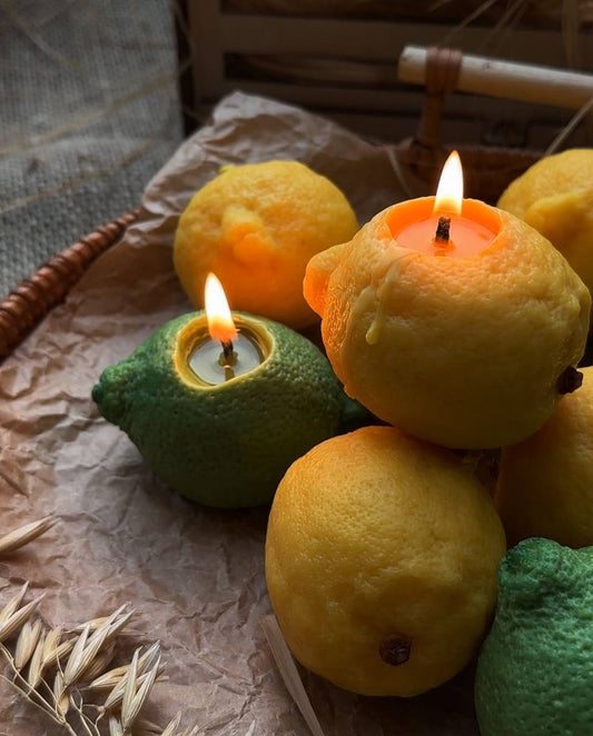 LEMON | Handcrafted Scented Candle - Set of 6